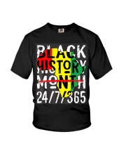 Black History Month Africa Map Melanin 2022 Women Youth T-Shirt tile