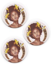 Pisces Christmas Gifts Black Girl Magic Circle ornament - 3 pieces (porcelain) front