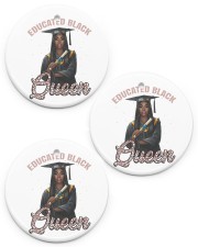 Educated Black Queen Circle ornament - 3 pieces (porcelain) front