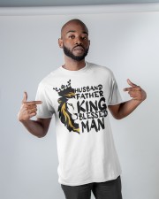 Mens Husband Father King Blessed Man Black Dad Classic T-Shirt apparel-classic-tshirt-lifestyle-front-32
