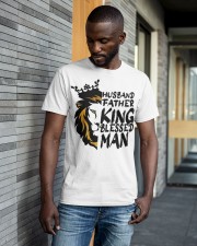 Mens Husband Father King Blessed Man Black Dad Classic T-Shirt apparel-classic-tshirt-lifestyle-front-41-b