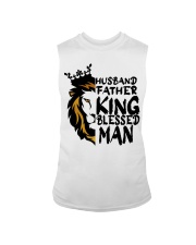 Mens Husband Father King Blessed Man Black Dad Sleeveless Tee tile