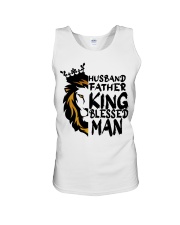 Mens Husband Father King Blessed Man Black Dad Unisex Tank tile