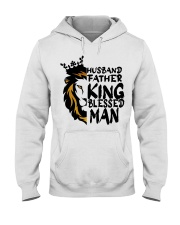 Mens Husband Father King Blessed Man Black Dad Hooded Sweatshirt tile