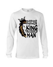 Mens Husband Father King Blessed Man Black Dad Long Sleeve Tee tile