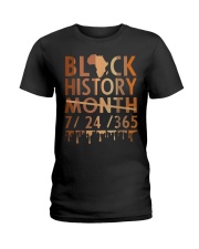 Black History Month 2022 Black History 365 Melanin Pride Ladies T-Shirt tile