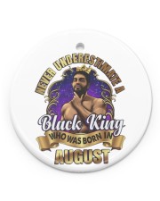 August Black King Christmas Circle Ornament (Porcelain) tile