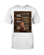 Dad To Son Lion Sometimes Life Can Be Hard And Challenges Classic T-Shirt tile