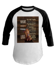 Dad To Son Lion Sometimes Life Can Be Hard And Challenges Baseball Tee tile