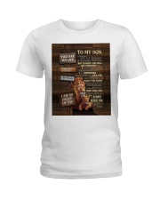 Dad To Son Lion Sometimes Life Can Be Hard And Challenges Ladies T-Shirt tile