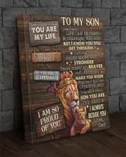 Dad To Son Lion Sometimes Life Can Be Hard And Challenges 16x20 Gallery Wrapped Canvas Prints aos-canvas-pgw-16x20-lifestyle-front-11