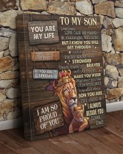 Dad To Son Lion Sometimes Life Can Be Hard And Challenges 16x20 Gallery Wrapped Canvas Prints aos-canvas-pgw-16x20-lifestyle-front-21