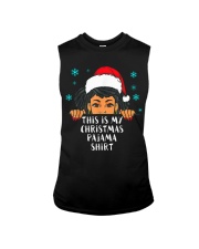 This Is My Christmas Pajama Melanin Funny Women Black Girl Sleeveless Tee tile