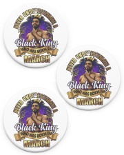March Black King Christmas Circle ornament - 3 pieces (porcelain) front