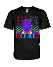 Black History Month Dream African Graphic V-Neck T-Shirt tile
