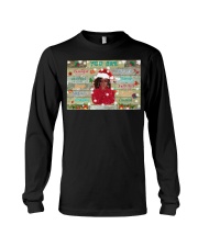 Merry Christmas Black Girl Long Sleeve Tee tile