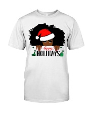 Black Woman Nubian Princess Queen Hair Beautiful African American Female Lady Tshirt Classic T-Shirt tile