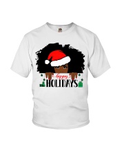 Black Woman Nubian Princess Queen Hair Beautiful African American Female Lady Tshirt Youth T-Shirt tile