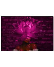 Black Lotus Yoga Horizontal Poster tile