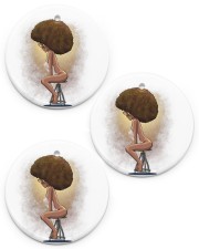 She is Diva Black Girl Circle ornament - 3 pieces (porcelain) front
