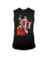 Black Santa Christmas Sleeveless Tee tile