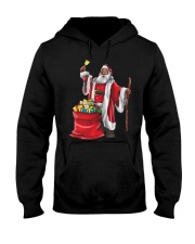 Black Santa Christmas Hooded Sweatshirt tile