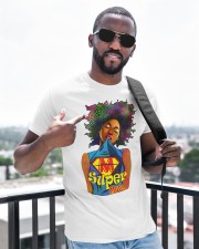 Afro Black Artwork Super Mom Colorful Phenomenal Black Pride Women's Day Ladies T-Shirt Classic T-Shirt apparel-classic-tshirt-lifestyle-front-238