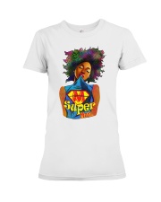 Afro Black Artwork Super Mom Colorful Phenomenal Black Pride Women's Day Ladies T-Shirt Premium Fit Ladies Tee tile