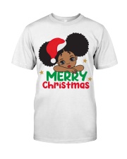 Merry Christmas Black Girl Tshirt Premium Fit Mens Tee tile