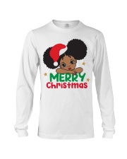 Merry Christmas Black Girl Tshirt Long Sleeve Tee tile