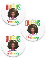 February Birthday Pan African Circle ornament - 3 pieces (porcelain) front
