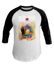 Black girl Yoga Baseball Tee tile