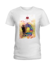 Black girl Yoga Ladies T-Shirt tile