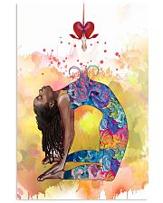 Black girl Yoga 16x24 Poster front