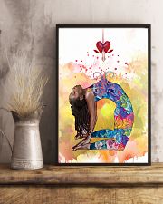 Black girl Yoga 16x24 Poster lifestyle-poster-3