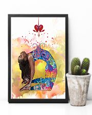 Black girl Yoga 16x24 Poster lifestyle-poster-8