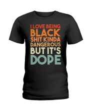 I Love Being Black Ladies T-Shirt tile