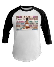 Black Queen Love Yoga Baseball Tee tile