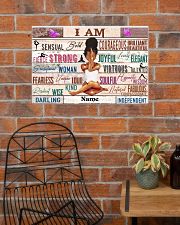 Black Queen Love Yoga 24x16 Poster poster-landscape-24x16-lifestyle-24