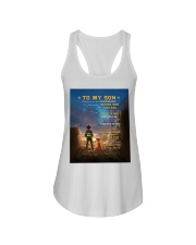 Born king mom to son lion Ladies Flowy Tank tile