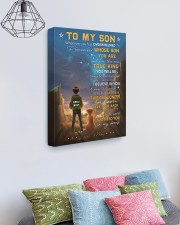 Born king mom to son lion 16x20 Gallery Wrapped Canvas Prints aos-canvas-pgw-16x20-lifestyle-front-02
