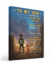 Born king mom to son lion 16x20 Gallery Wrapped Canvas Prints front