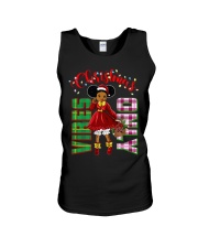 Christmas Vibes Only Black Girl Magic Santa Girl Cottagecore Premium Unisex Tank tile