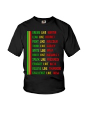Built by Teach Black History Month Kids Proud African Pride Youth T-Shirt tile