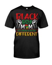 Religious Black Boy Mom So I Pray A Little Different T-Shirt Premium Fit Mens Tee tile