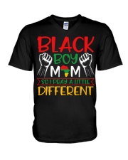Religious Black Boy Mom So I Pray A Little Different T-Shirt V-Neck T-Shirt tile