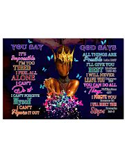 Black Queen You Say God Say Horizontal Poster tile
