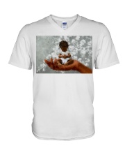 Gift For Son V-Neck T-Shirt tile