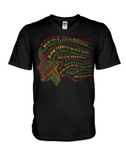 Strong Black Woman Queen Ladies Black History Month V-Neck T-Shirt tile