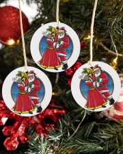 Black Santa and Mrs Claus Christmas Circle ornament - 3 pieces (porcelain) aos-cricle-ornament-3-pieces-porcelain-lifestyles-02